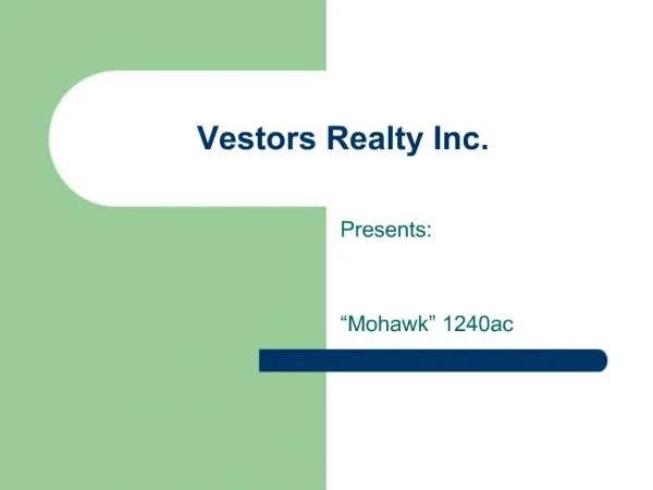 Vestors Realty Inc.