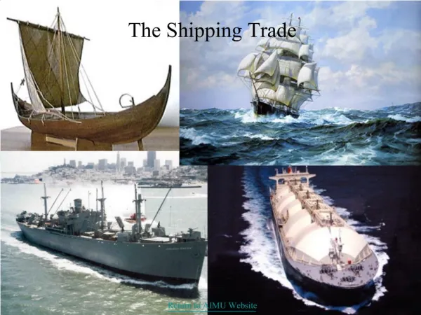 The Shipping Trade
