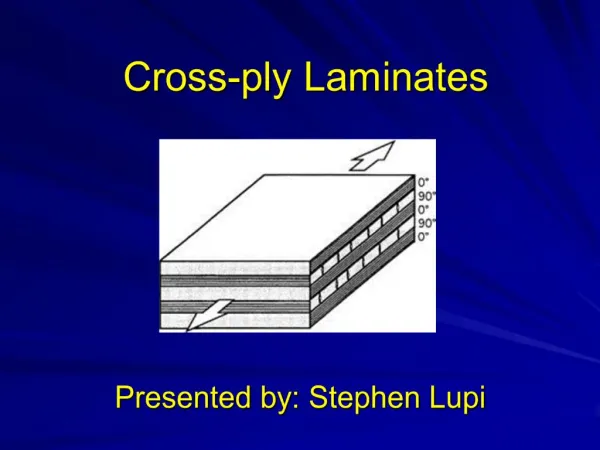 Cross-ply Laminates