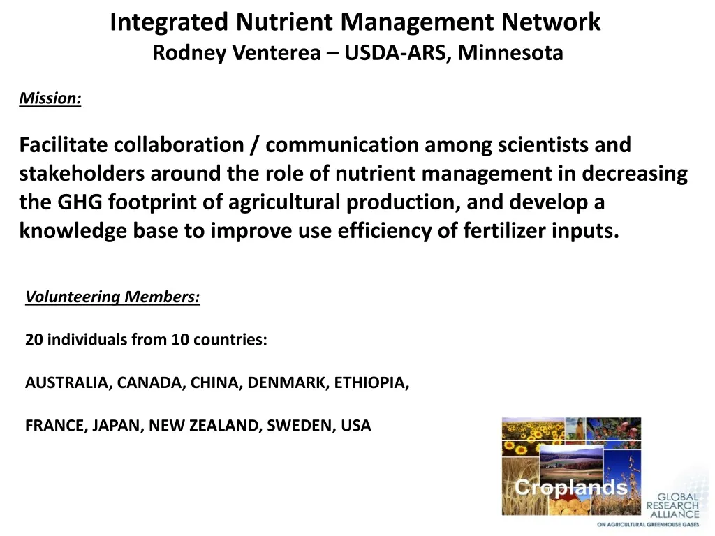 integrated nutrient management network rodney