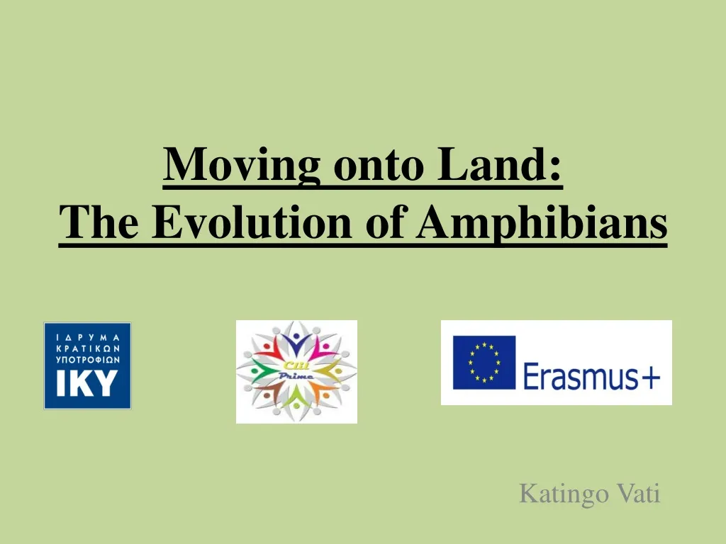 moving onto land the evolution of amphibians