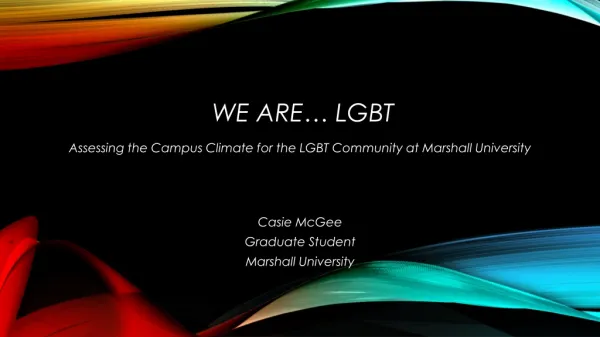 We are… LGBT