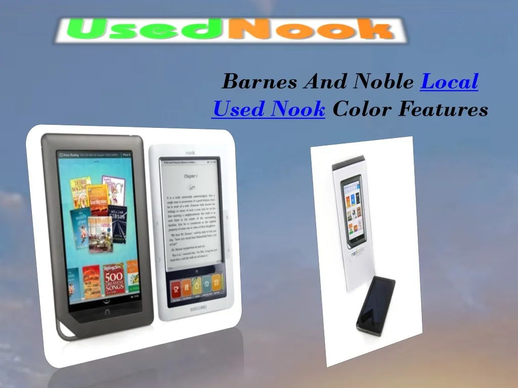 barnes and noble local used nook color features