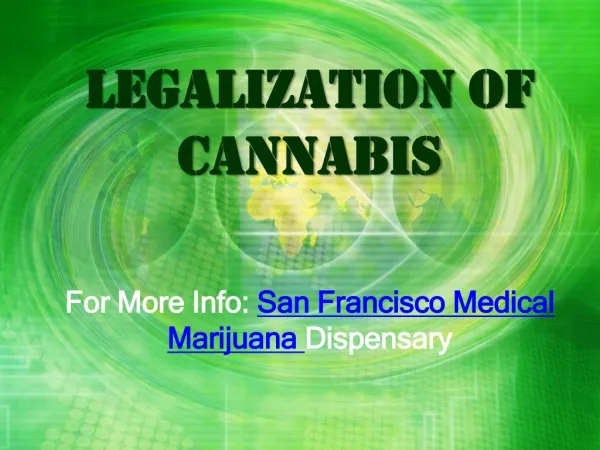 Legalization Of Cannabis