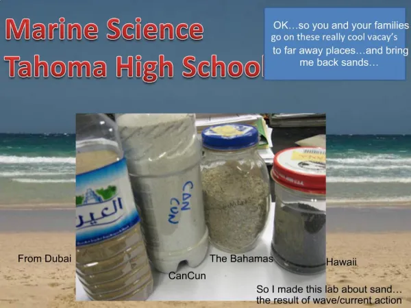 Marine Science Tahoma High School