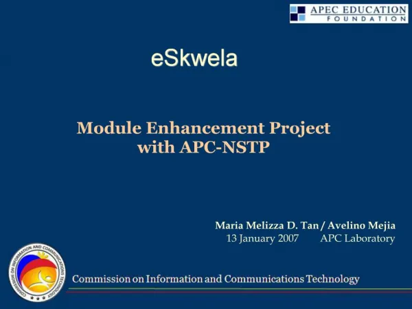 Module Enhancement Project with APC-NSTP