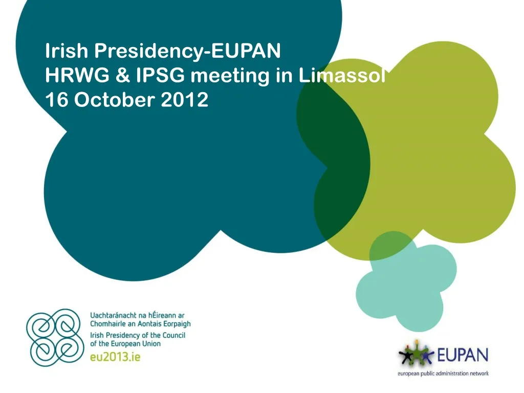 irish presidency eupan hrwg ipsg meeting in limassol 16 october 2012