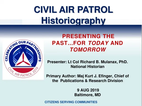 CIVIL AIR PATROL Historiography