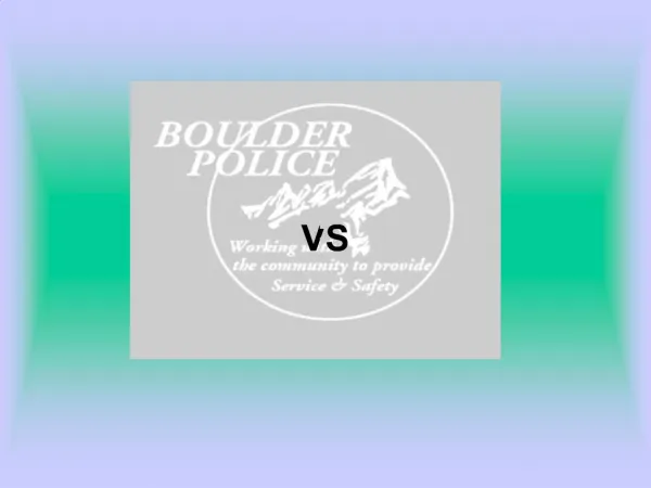 THE BOULDER POLICE DEPARTMENT VS JOHN RAMSEY, ET AL.