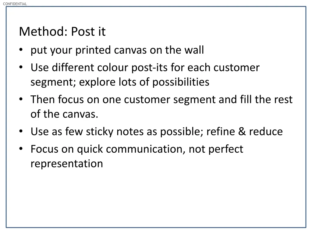 method post it put your printed canvas