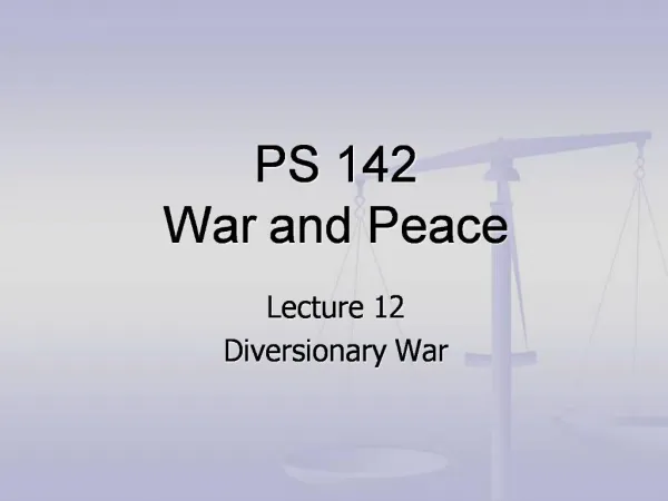 PS 142 War and Peace