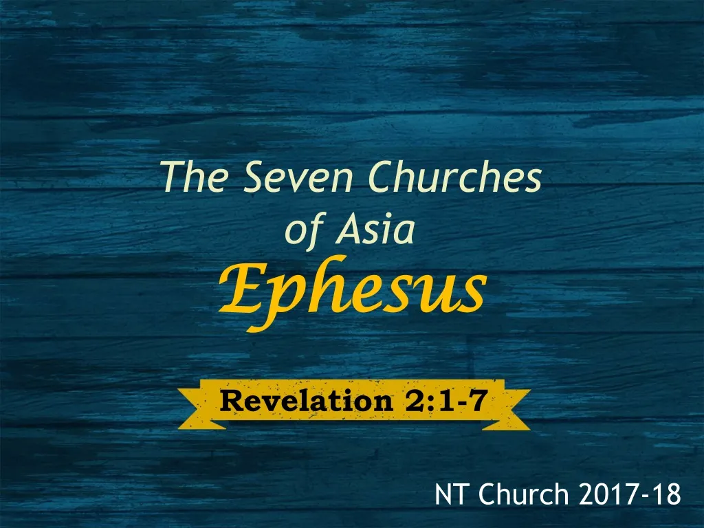 the seven churches of asia ephesus