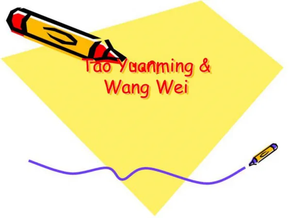 Tao Yuanming Wang Wei