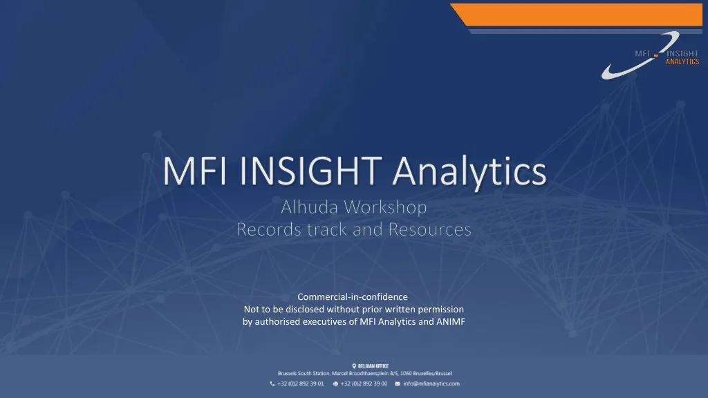 mfi insight analytics alhuda workshop records track and resources