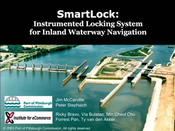 SmartLock: Instrumented Locking System for Inland Waterway Navigation