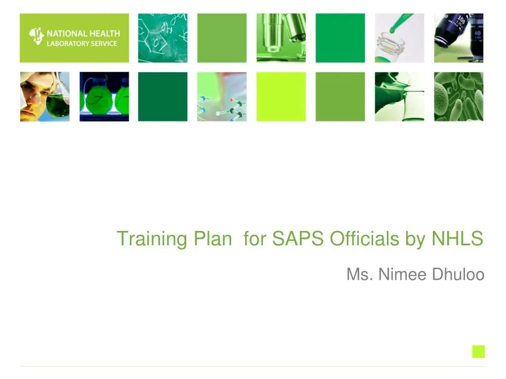 training plan for saps officials by nhls