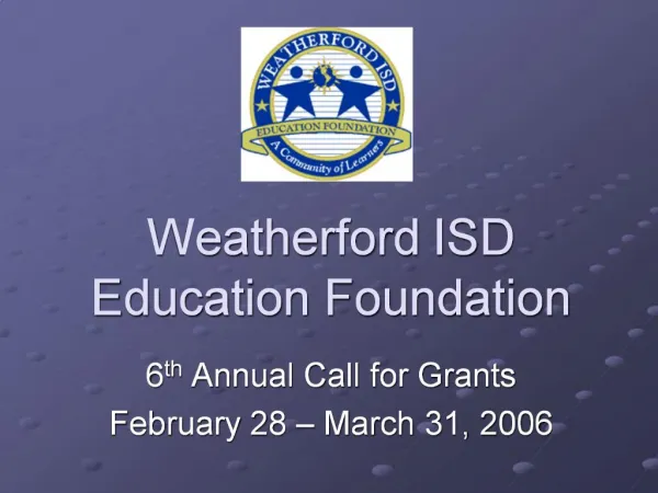 Weatherford ISD Education Foundation