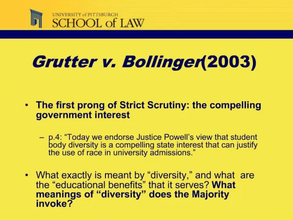 Grutter v. Bollinger 2003