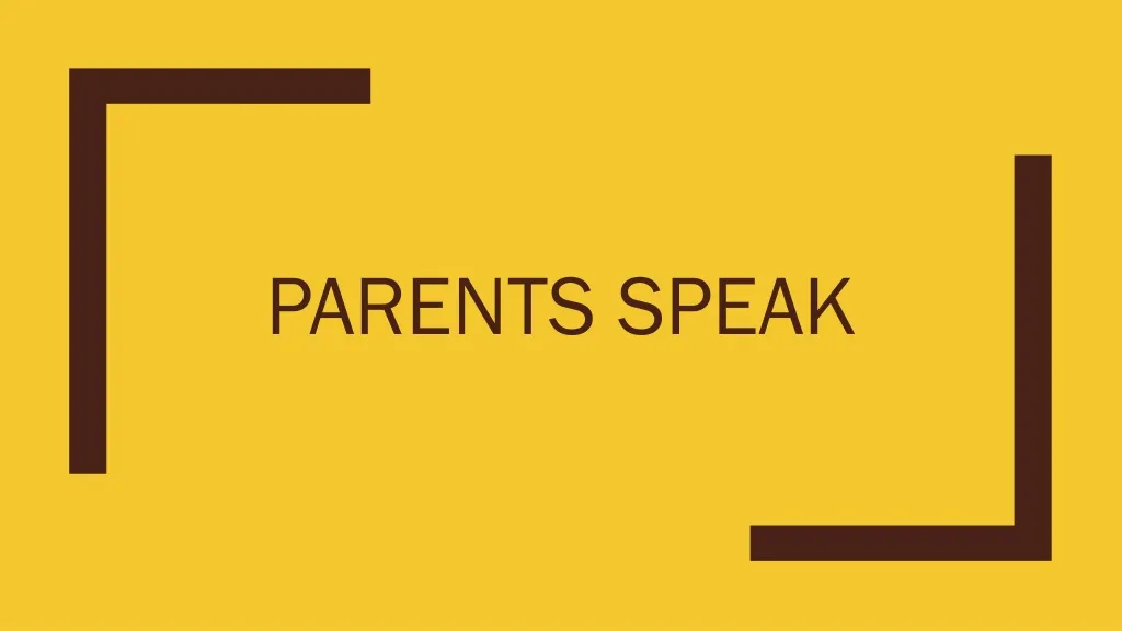 parents speak