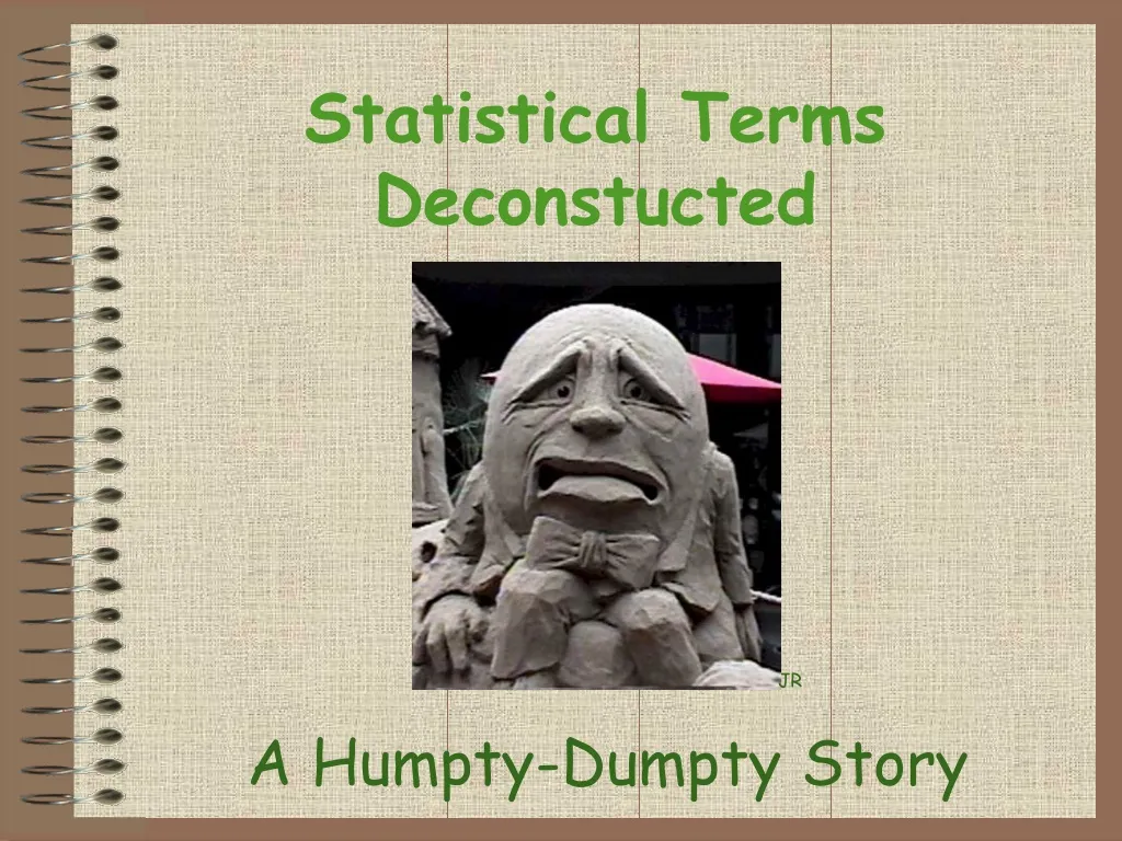 statistical terms deconstucted