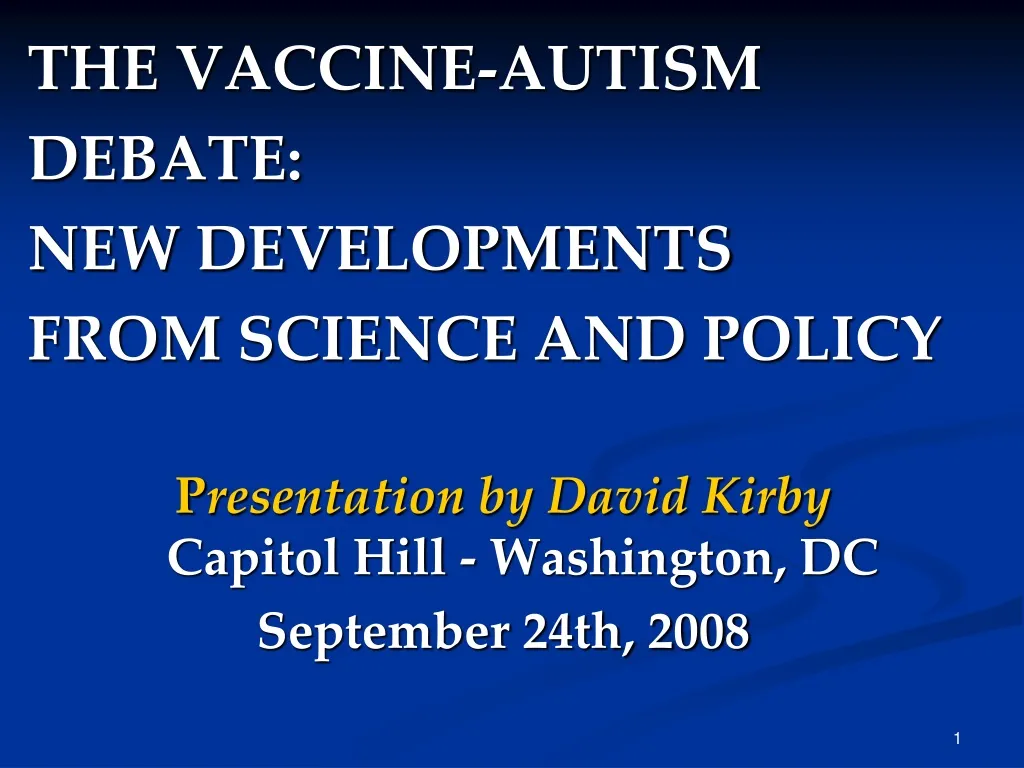 the vaccine autism debate new developments from