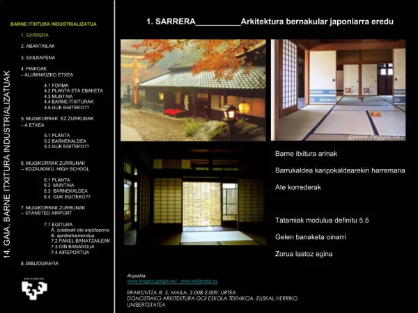 1. SARRERA__________Arkitektura bernakular japoniarra eredu