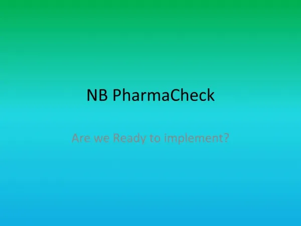 NB PharmaCheck