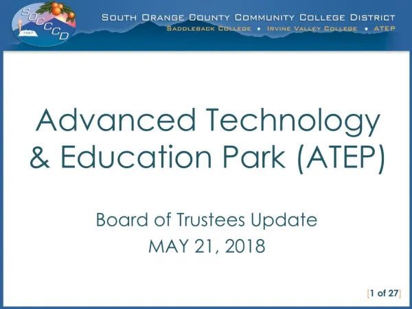 Advanced Technology &amp; Education Park (ATEP)