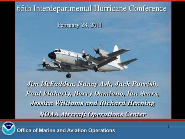 65th Interdepartmental Hurricane Conference
