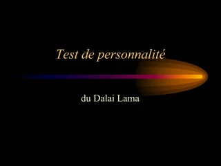 Test de personnalit - slide 1