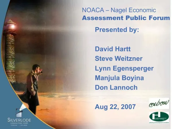 Presented by: David Hartt Steve Weitzner Lynn Egensperger Manjula Boyina Don Lannoch Aug 22, 2007
