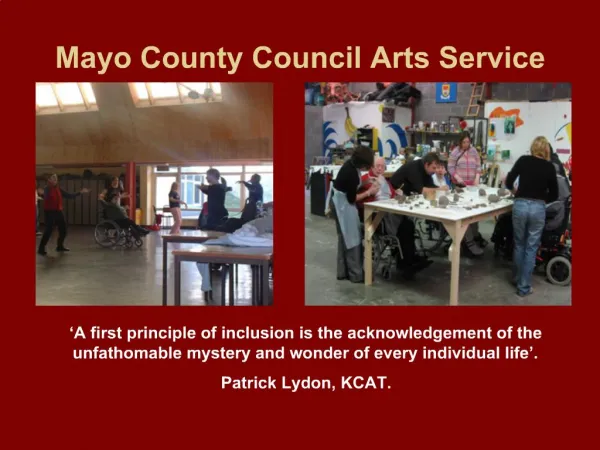 Mayo County Council Arts Service
