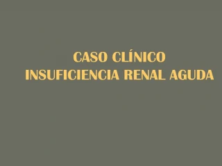 CASO CL NICO INSUFICIENCIA RENAL AGUDA - slide 1