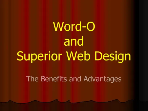 Word-O and Superior Web Design