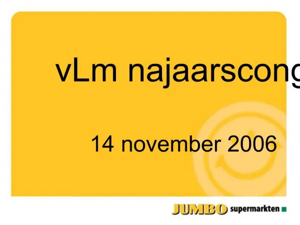 VLm najaarscongres 14 november 2006