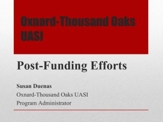Oxnard-Thousand Oaks UASI - slide 1
