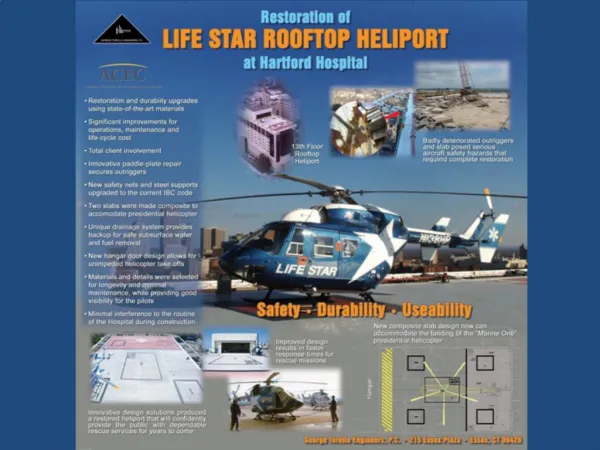 Restoration of LIFESTAR ROOFTOP HELIPORT at Hartford Hospital