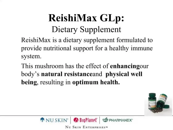 ReishiMax GLp: Dietary Supplement