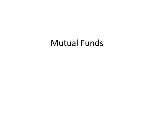 Mutual Funds