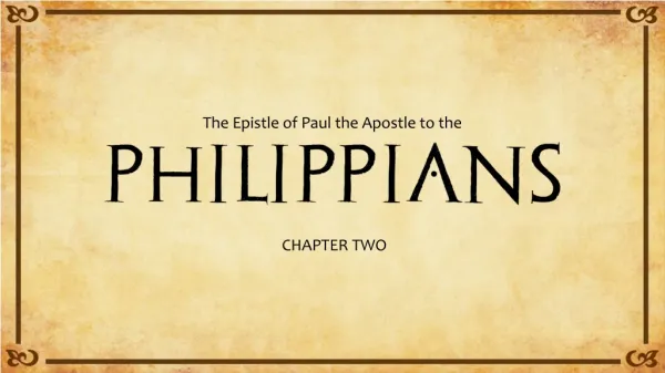 The Epistle of Paul the Apostle to the