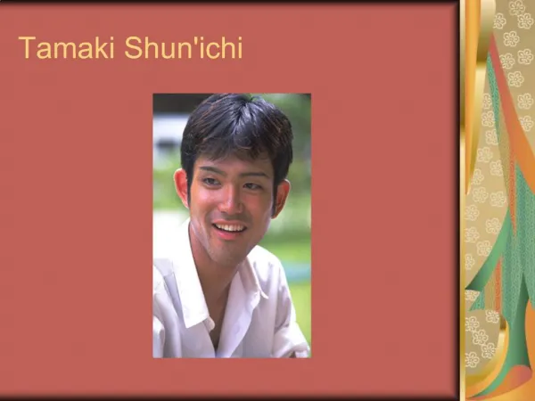 Tamaki Shunichi