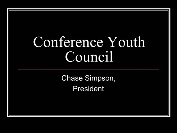 Conference Youth Council