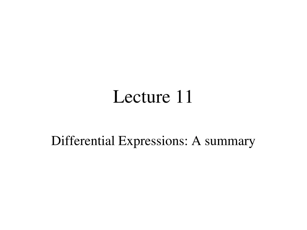 lecture 11