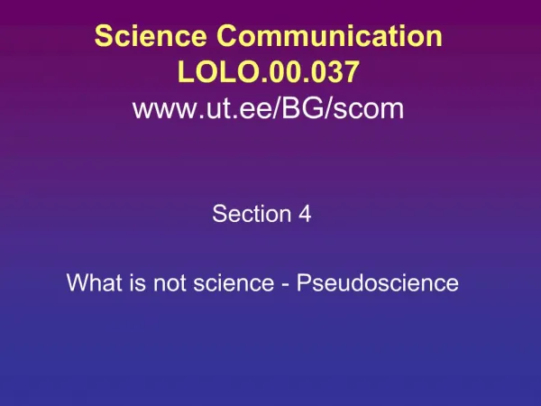 Science Communication LOLO.00.037 ut.ee