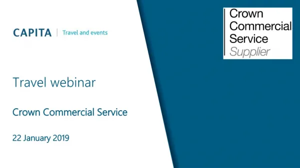 Travel webinar Crown Commercial Service 22 January 2019