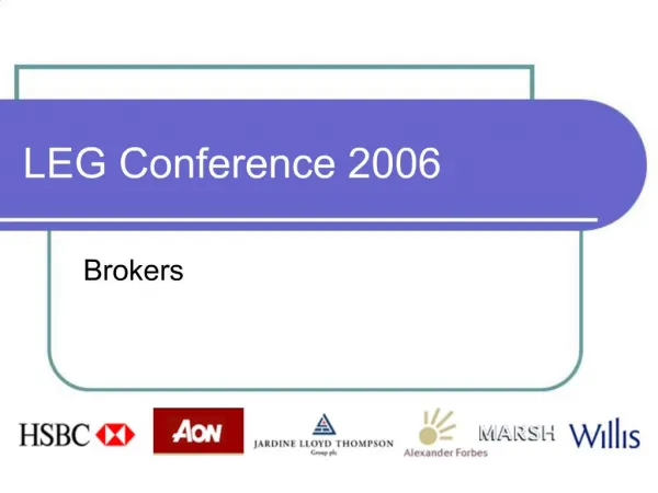 LEG Conference 2006