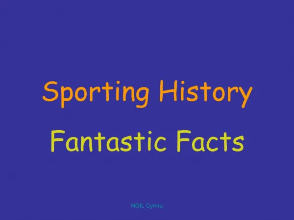 Sporting History