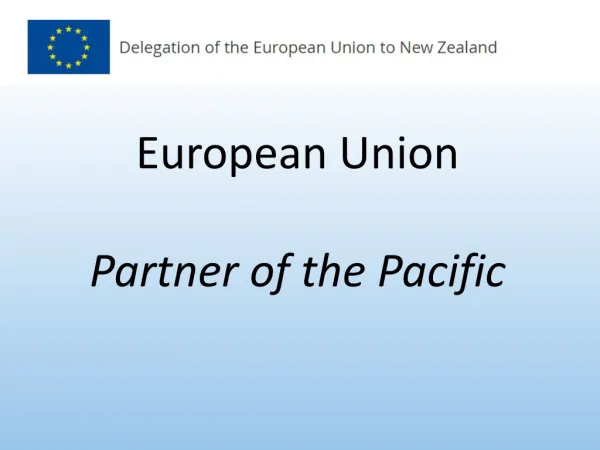European Union Partner of the Pacific