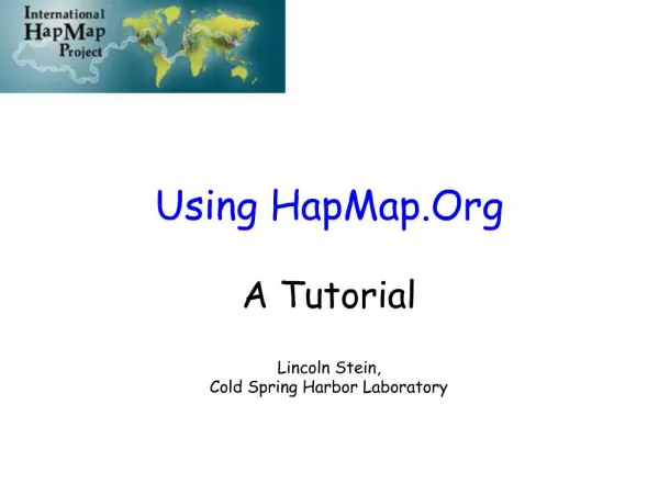 Using HapMap.Org