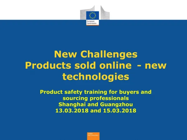 Commission guidance on the safety of products sold online Official Journal C 250, 1.8.2017